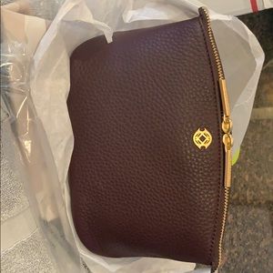 Dagne Dover small Lola Pouch Oxblood Leather